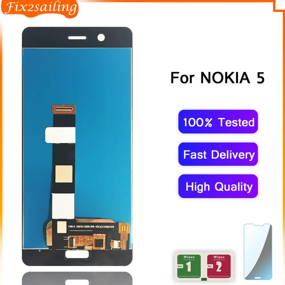 ЖК-дисплей fix2sail 5 2 ''для Nokia TA-1024 TA-1027 TA-1044 TA-1053 сенсорный экран дигитайзер в