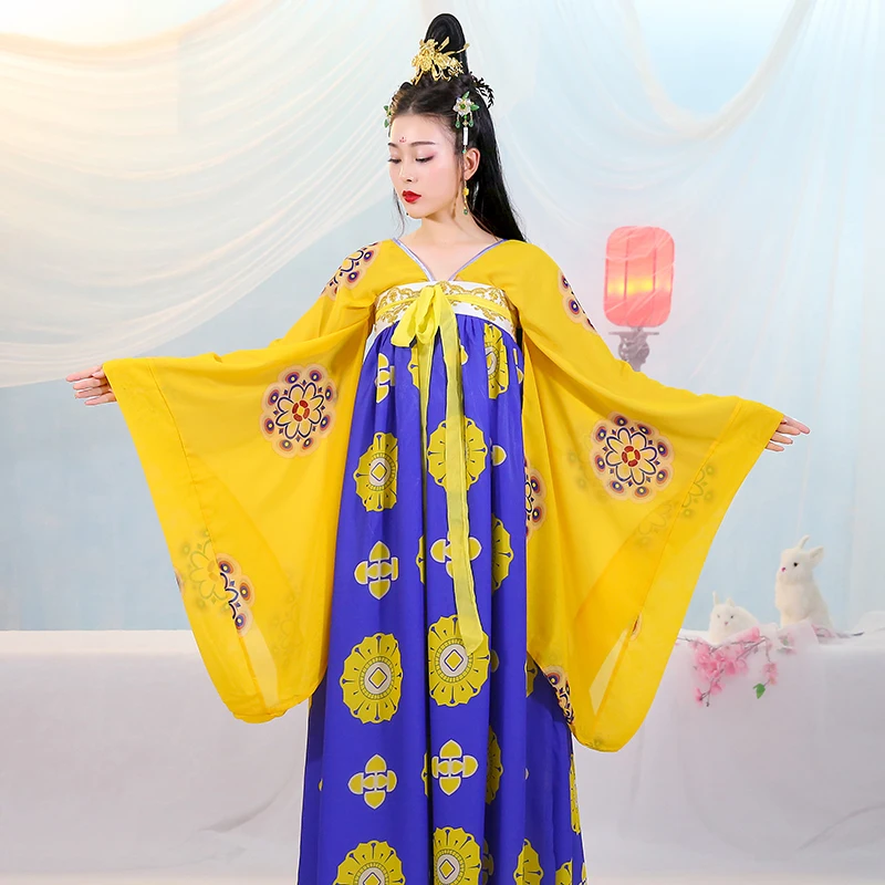 Косплей hanfu Женский Традиционный китайский древний костюм династии Тан стильная