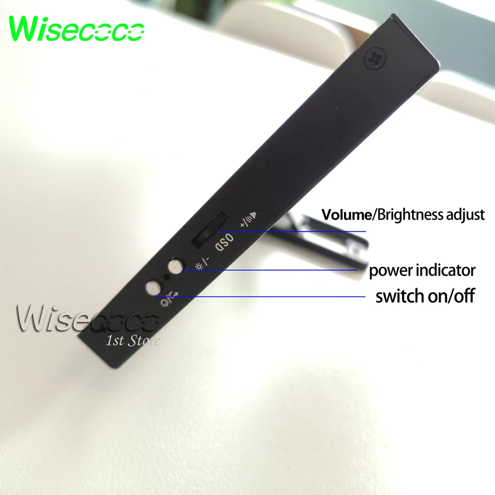 Wisecoco 12.6 Inch Touch Monitor Long Strip Display 1920*515 Aida64 Advertising Screen With Case NV126B5M-N41 IPS Displays - купить по