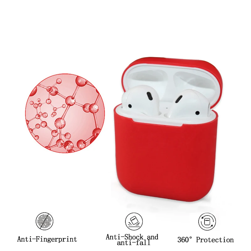 Чехол для наушников Apple AirPods 2 Силиконовый чехол Bluetooth беспроводные наушники Air Pods