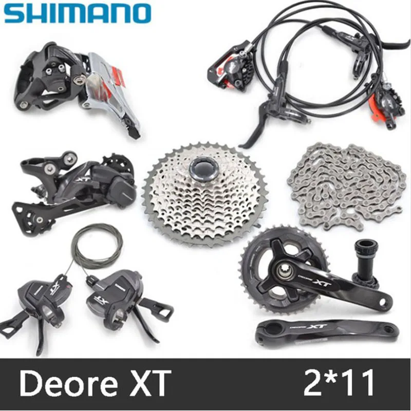 M8000 комплект для переключения передач для горного велосипеда DEORE XT Звездочка коленчатого вала 1/2X11 скоростные Запчасти для велосипеда переключатель комплект