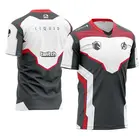 Индивидуальная Мужская и женская футболка CSGO Team Uniform Liquid Team Uniform CSGO, Новое поступление 2021