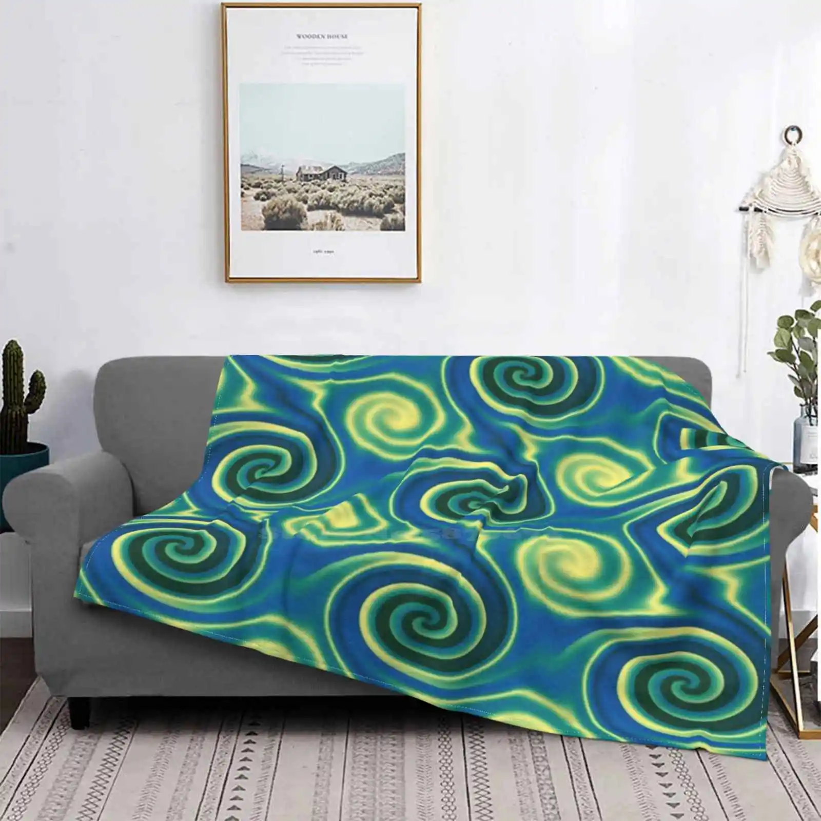 

Whirlpool-manta suave de todos los tamaños, decoración del hogar, ropa de cama, remolino, Whirlpool, Océano, olas de agua, arte