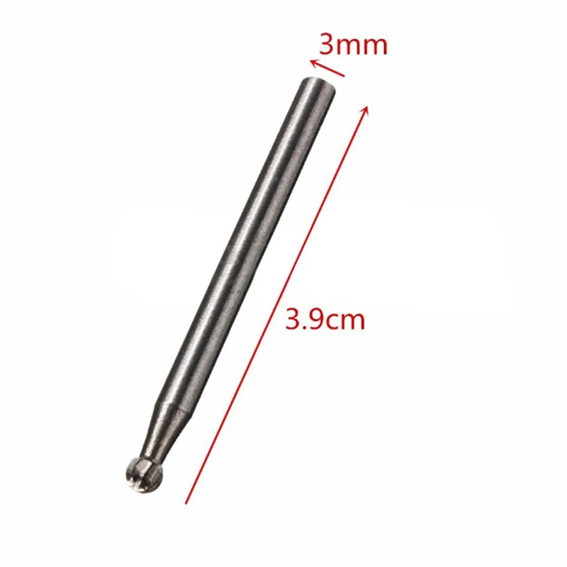 

10pcs Grinding Bits Spare High Speed Steel Burr Bits Carving Rasp 1/8'' Engraving