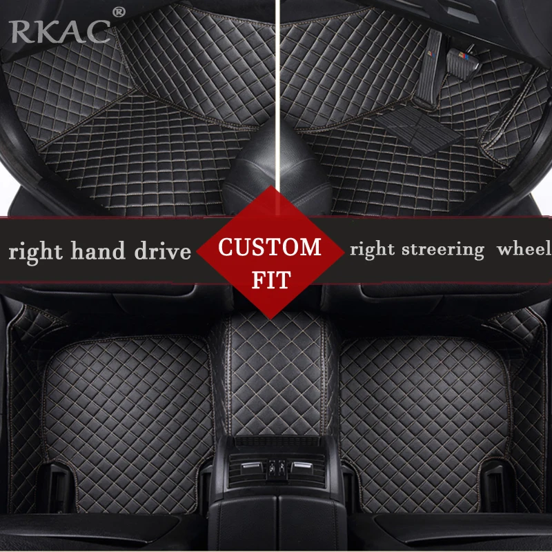 

Custom fit right hand drive Car floor mats for Jeep Grand Cherokee Wrangler Commander Compass Patriot 5D car-styling heavyduty