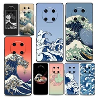 hokusai the great wave phone case for huawei y6 7 9 5p 6p 8s 8p 9a 7a mate 10 20 40 lite pro plus rs soft silicone cover