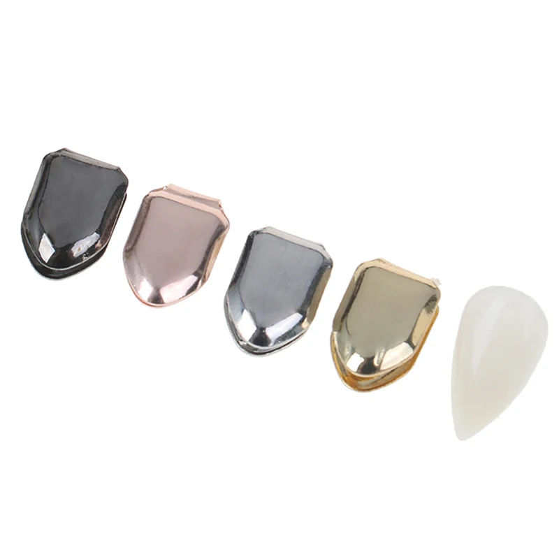 

1PCS Small Single Tooth Cap Gold Plated Hip Hop Teeth Grillz Caps Top Or Bottom Grill False Teeth Whitening Supplies