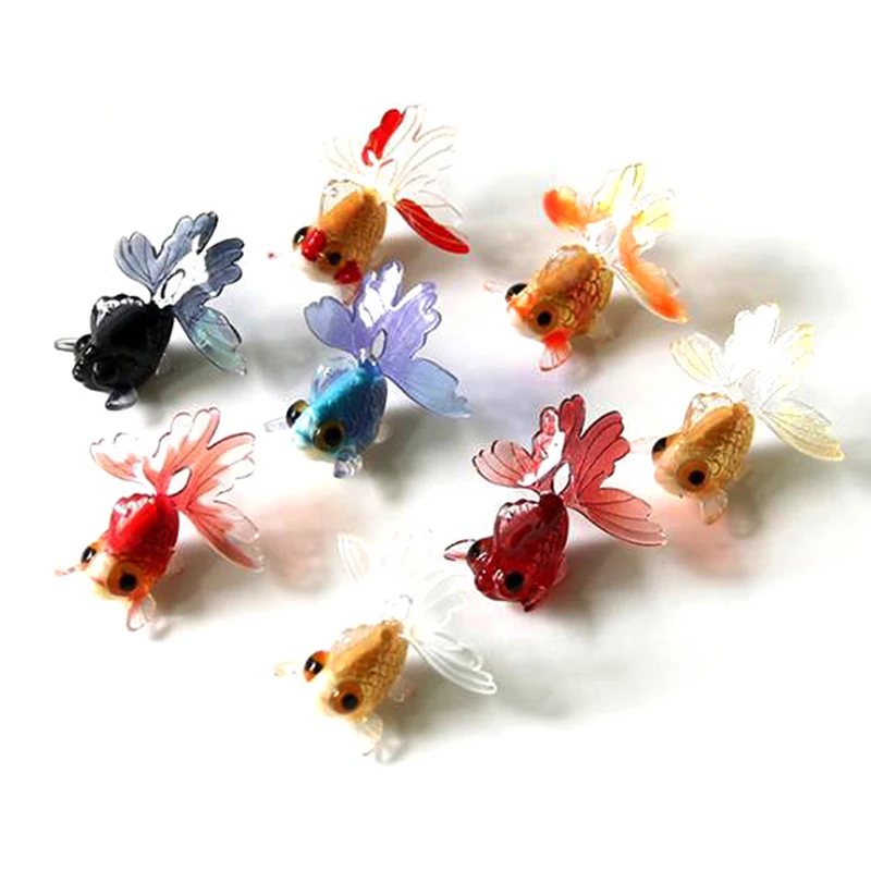 

2pcs Lovely Dollhouse Miniature Glass Fish Tank Bowl Aquarium Doll House Home Ornaments Toys