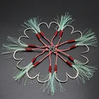 20 шт., набор для рыбалки с двойным вспомогательным крючком