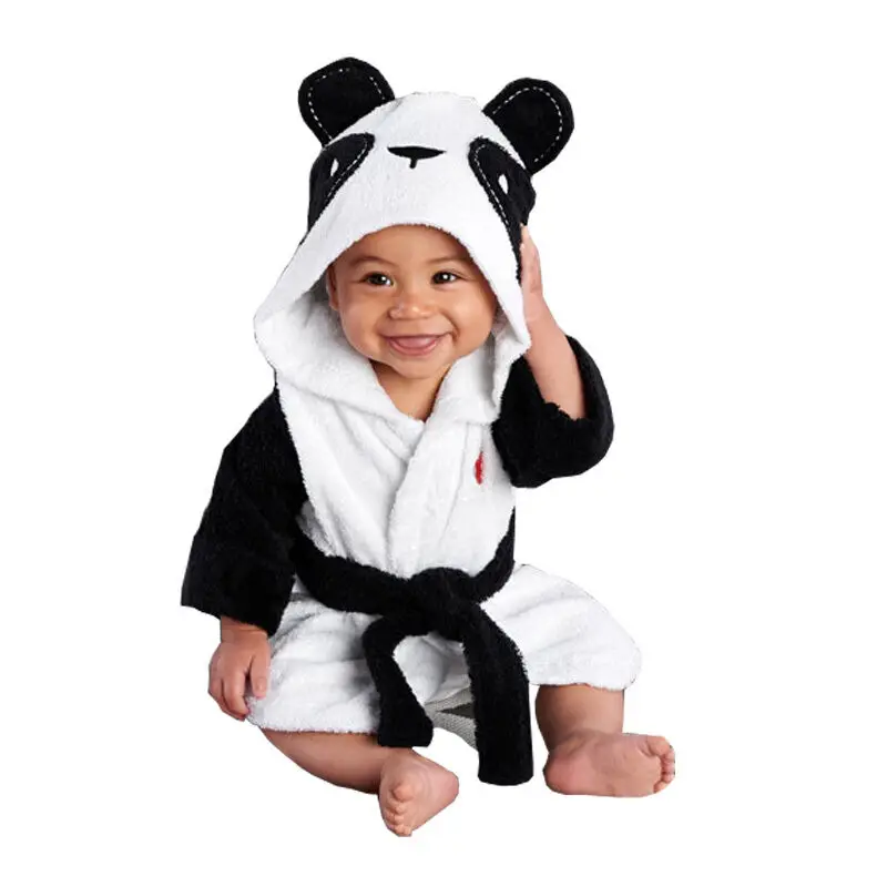 Emmababy Newborn Boys Girls Animal Bathrobe Infant Bathing Blanket Baby Hooded Bath Towel