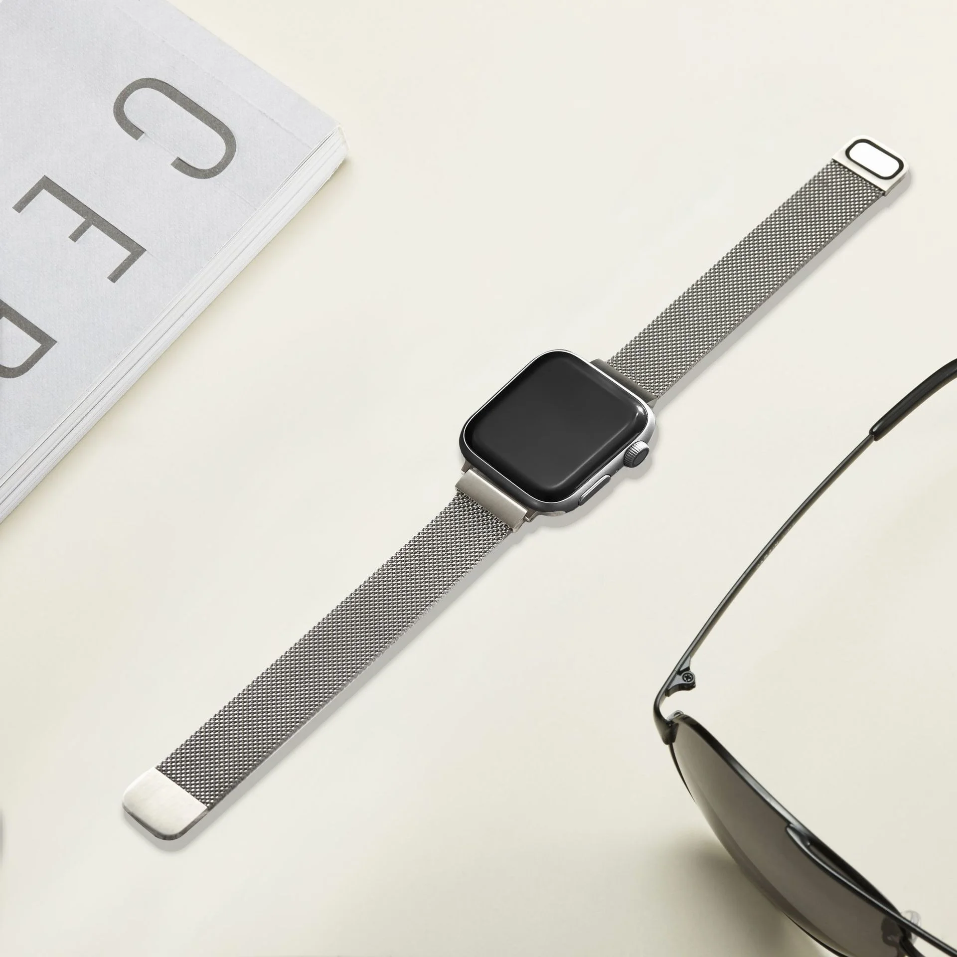 

for Apple Watch Iwatch Milan strap magnetic suction stainless steel 1-6 generation Newest 20Mm 22Mm Watchband Bracelet
