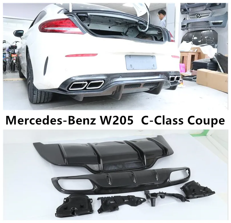 Задний спойлер для Mercedes Benz W205 C Class Coupe C200 C300 C63 2016 2019|Амортизаторы| |