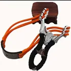 Новый Нержавеющаясталь Металл Рогатка c резиновой лентой и профессиональный на открытом воздухе точность Конкурентоспособная охота в виде Головы Быка высокое Мощность игрушка