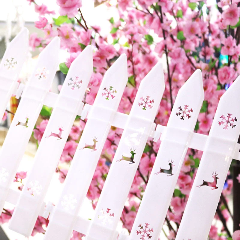 

1/10/25Pcs Christmas Fence Garden Fencing Lawn Edging Yard Christmas Tree Fence Model Handicraft Toys
