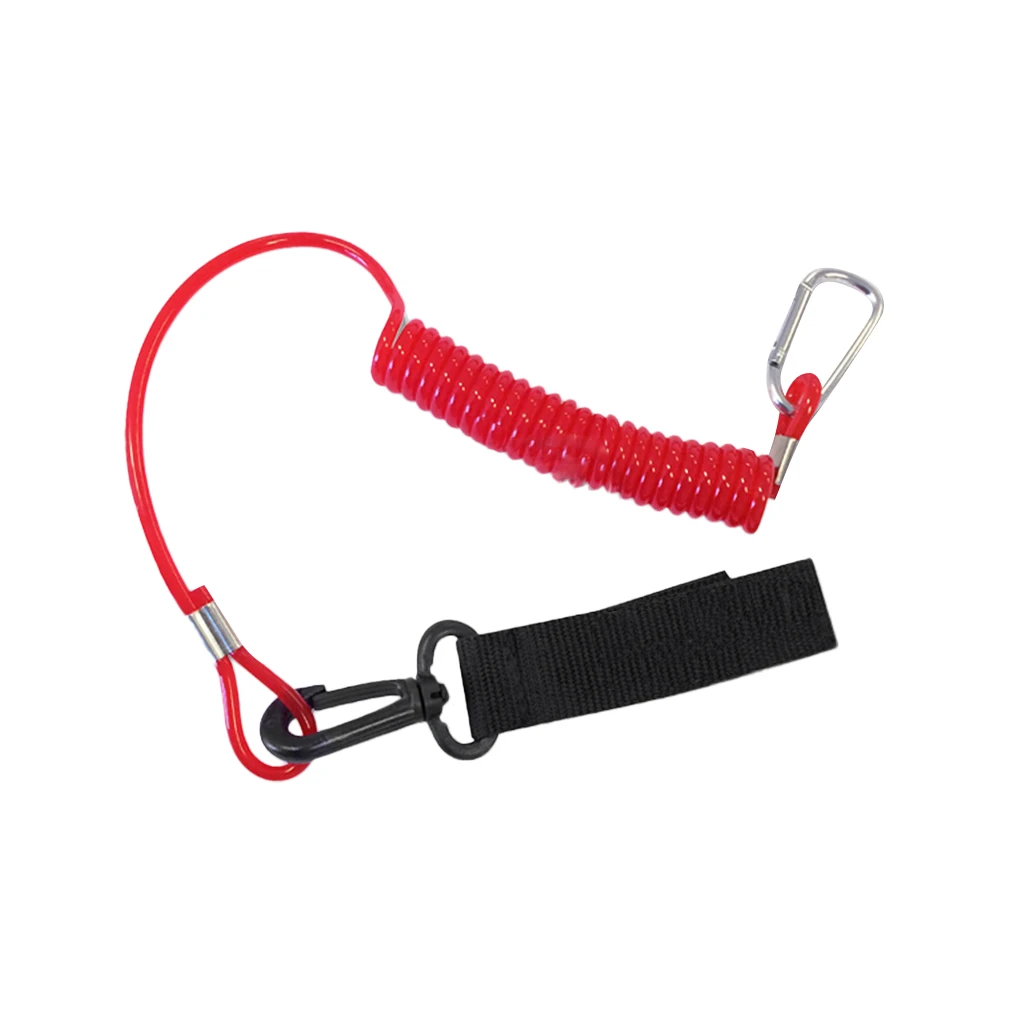 

Stretchy Kayak Canoe Paddle Leash or Fishing Rod Coil / Tether / Bungee