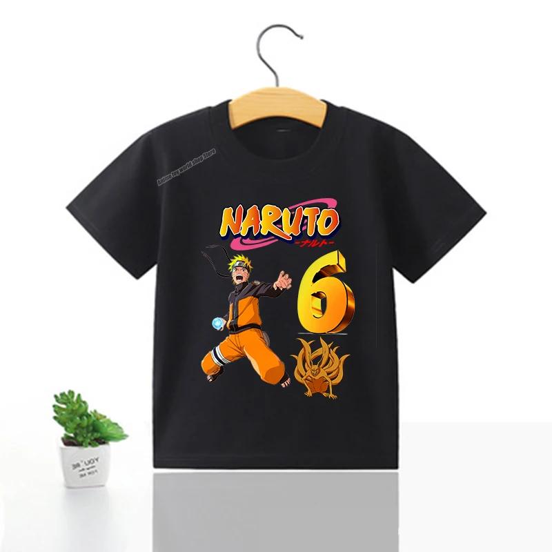 Детская футболка с рисунком Наруто 3D цифровая печать на возраст 1-10 лет | одежда и
