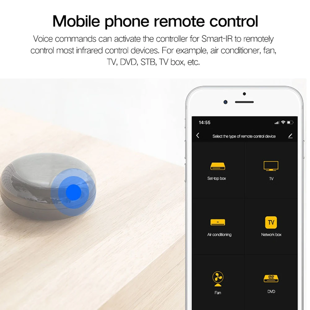 

Умный беспроводной пульт дистанционного управления Tuya, Wi-Fi, совместим с Amazon, Alexa, Google Assistant