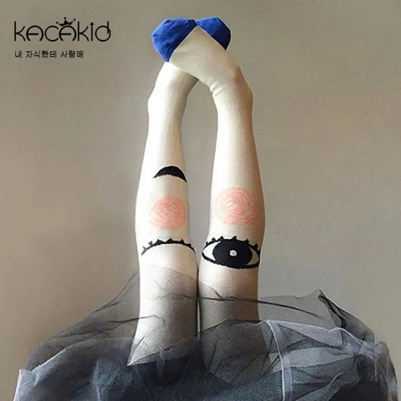 

Spring Children Tights Cartoon Cat Baby Girl Pantyhose Cotton Knitted Cotton Cute Kids Stocking Baby Pantyhose Tights