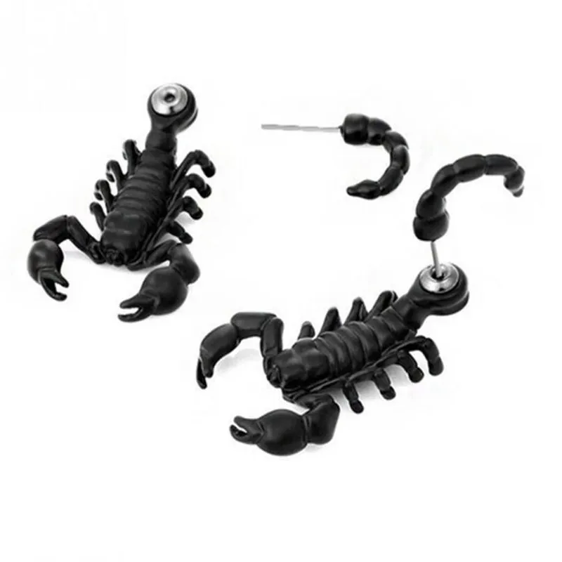1 шт. модные подарки унисекс новые серьги для пирсинга скорпиона 3D мужчин и женщин