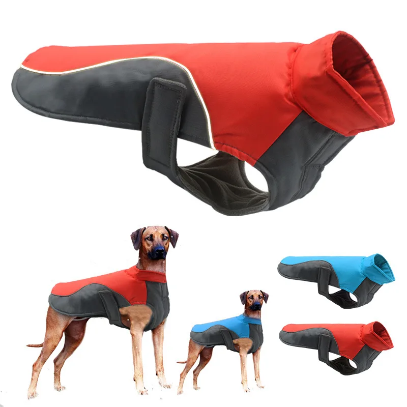 

Pet Clothes Big Dog Winter Fleece Warm Jacket Reflective Waterproof Dog German Shepherd Labrador Jacket Dog Clothes