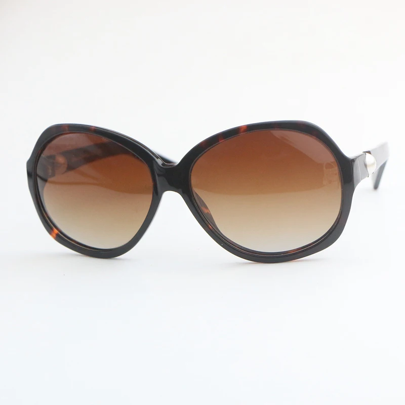 

Bead decoration oval frame gradient color lens women's sunglasses 5141 large frame fashion glasses