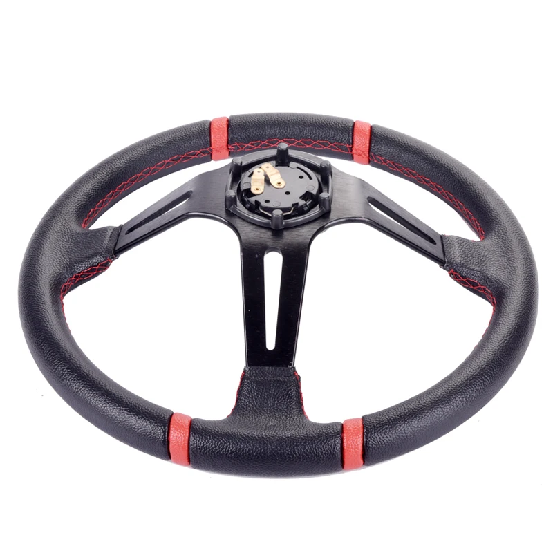 Универсальный 350 мм 14 дюймов спортивный руль Глубокий Кукуруза дрейфующий