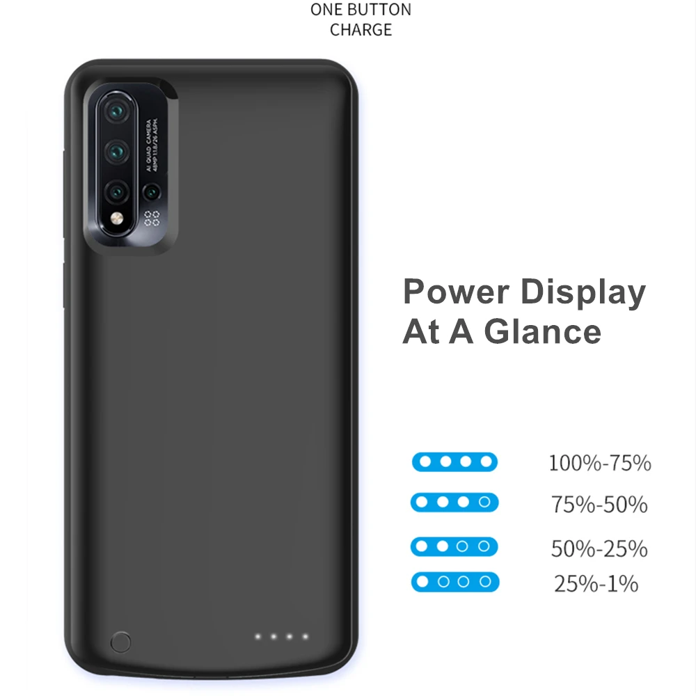 Araceli 6500 мАч для Huawei Nova 5 Pro 5i чехол зарядного устройства смартфона внешний