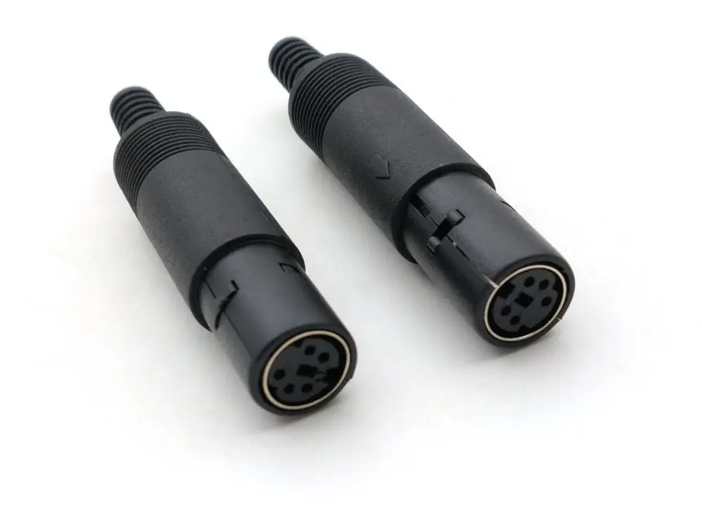 50 шт. мини DIN 5Pin гнездовой Встроенный кабель разъем адаптера|connector 5pin|connector
