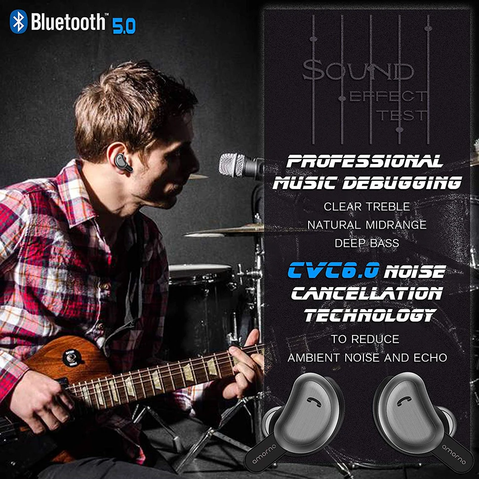 TWS Bluetooth наушники мини беспроводные наушники спортивные наушники с шумоподавлением гарнитура с зарядным устройством для телефона 2 комплекта