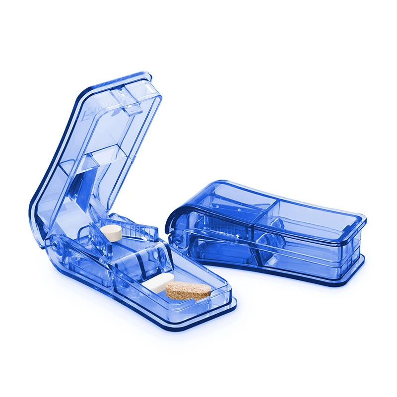 Качественная коробка для резки таблеток разделитель нож разрезания хранения