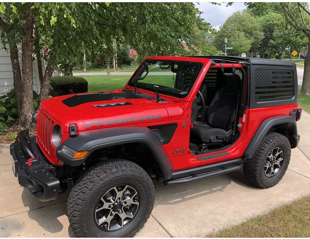 

outdoors us flag Window Decal matte black US vinyl rear window Suitable for Jeep herdsman pre cut off road 4x4
