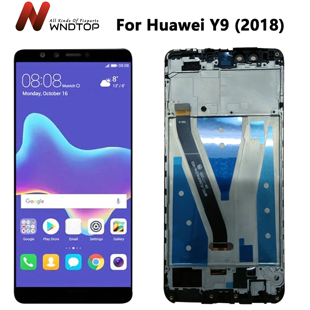 

5.93" For Huawei Y9 2018 LCD Display Touch Screen Digitizer Assembly FLA L22 LX2 LX1 LX3 For Enjoy 8 Plus LCD Screen With Frame