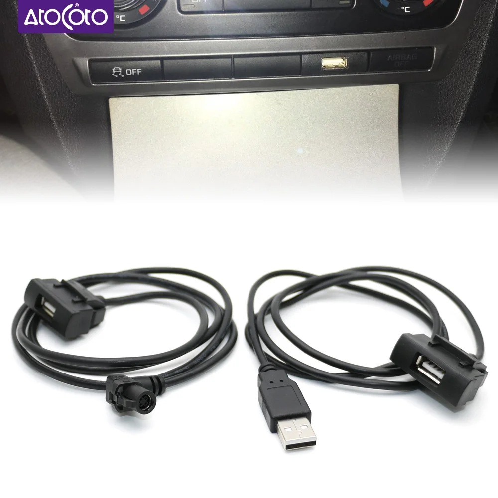 RCD510 RNS315 CD переключатель USB Интерфейс Кабель адаптер для Skoda Octavia кнопки разъема