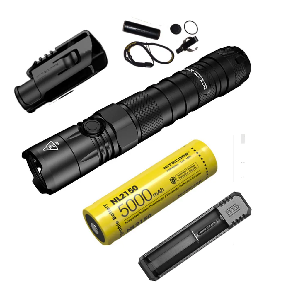 Новинка ручная тактическая вспышка NITECORE P12 штатив HD V6 макс. 1200 люмен броский луч 238