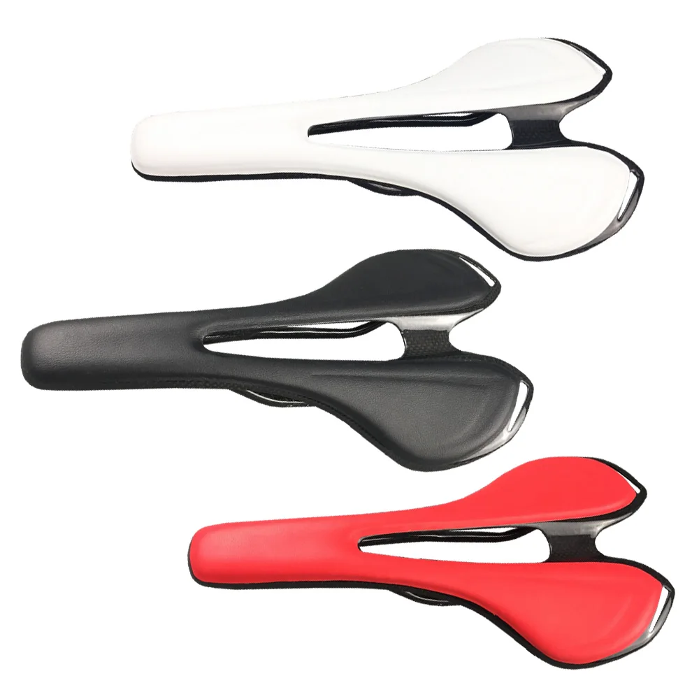 

Super Light 118g Bicycle Saddle Carbon Fibre Leather Cushion Road/MTB Bike Front Seat Mat 270/143mm Cycling Parts