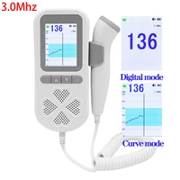 dual mode medical doppler fetal 3 0mhz heart rate monitor home pregnancy baby fetal sound heart rate detecto 0 radiation