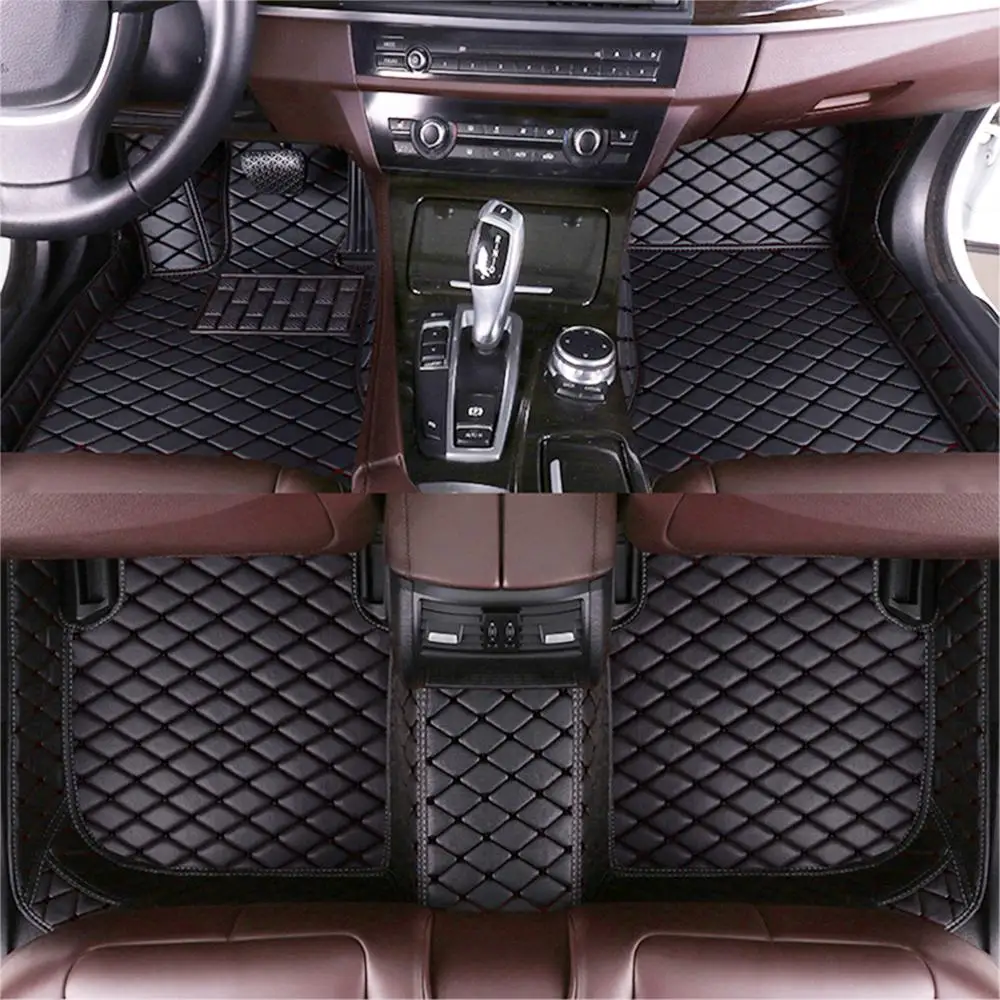 

Leather Custom Car Floor Mats For Hummer H3 2008 Auto Foot Mat Waterproof Accessories