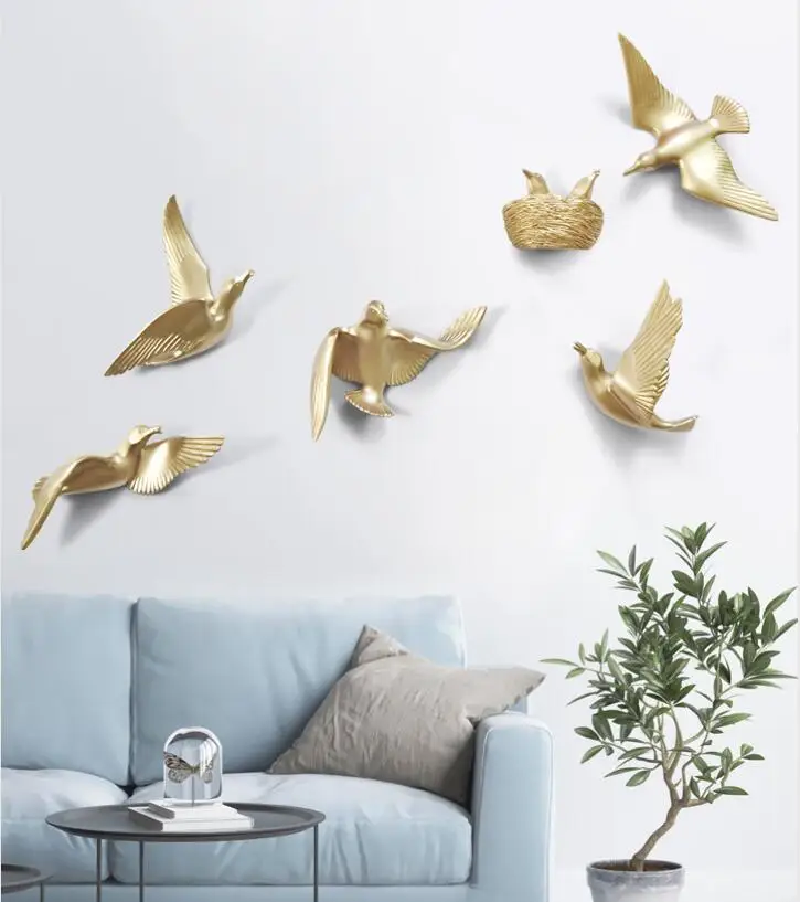 Европейский Смола гнездо голубей украшения настенные Висячие птицы для дома