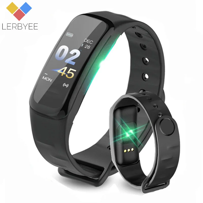 Lerbyee фитнес трекер C1P монитор сердечного ритма кровяное давление умный Браслет