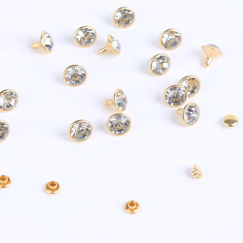 30-100 наборов 5-11 2 мм Хрустальная отделка стразы заклепки для одежды Стразы шпильки