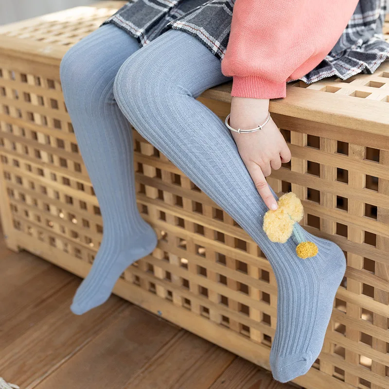 2020 новые детские колготки с бантом носки для девочек облегающие маленьких