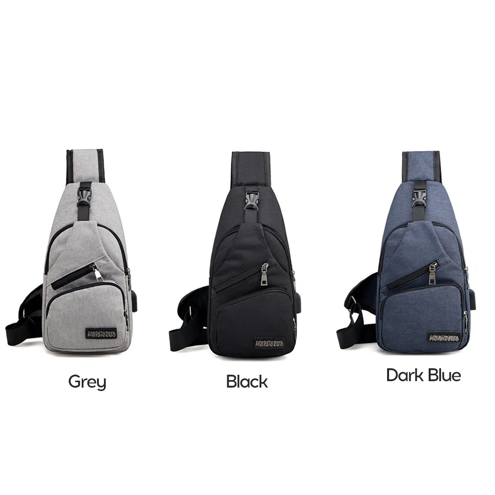 Уличная спортивная мужская нагрудная сумка большой емкости водонепроницаемая