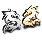 Автомобильная наклейка s-образный значок с китайским драконом-грилем, боковое крыло, автомобильные аксессуары, задняя головка багажника, наклейка, автомобильная наклейка, цинковый сплав