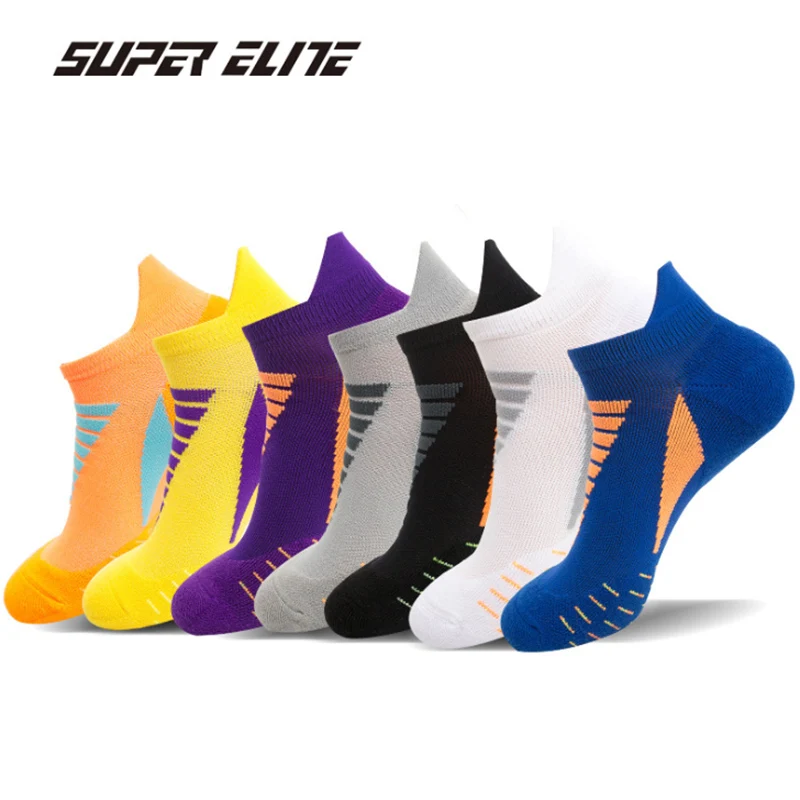 Мужские и женские спортивные носки TaoBo SUPER ELITE Pro черно оранжевые белые для