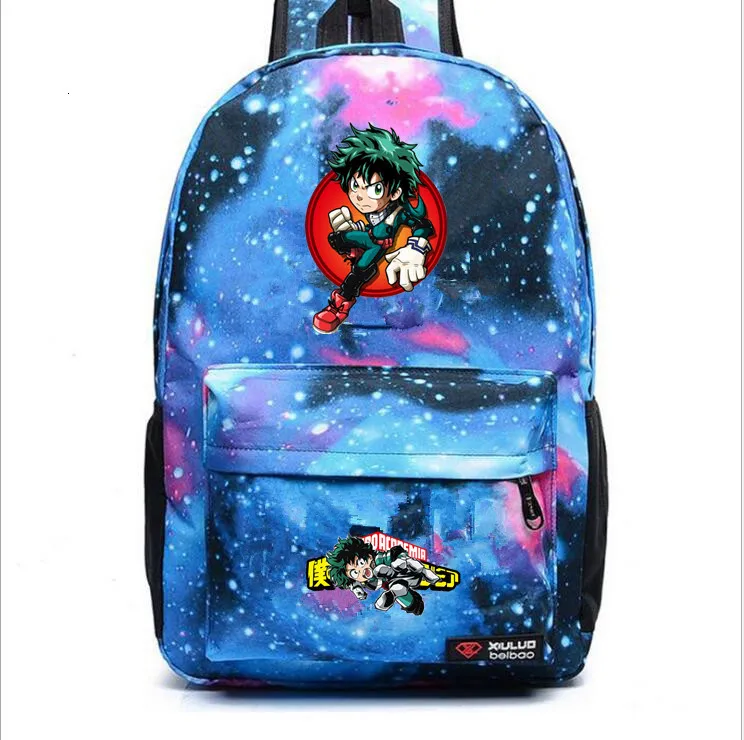 Детский холщовый рюкзак с надписью Моя геройская Академия школьный ранец на