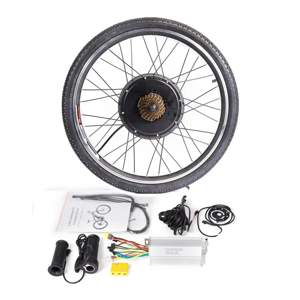 48v1000w No display Конверсионный комплект для электровелосипеда 48 в 1500 Вт MTB переднее заднее колесо для 2" 24" 2" 28" 27," 29" Горный электровелосипед - Цвет: 48v1000w No display