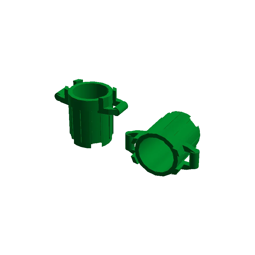 [MOC Hub] 8 шт. мусорный ящик строительные блоки совместимые с основными брендами