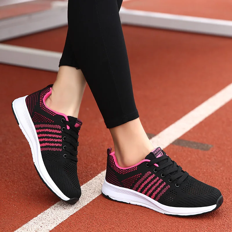 

Tenis Feminino Women Tennis Shoes Breathable Lace Up Air Mesh Female Sneakers Sports Footwear Ultra Fitness Chaussure Femme 1