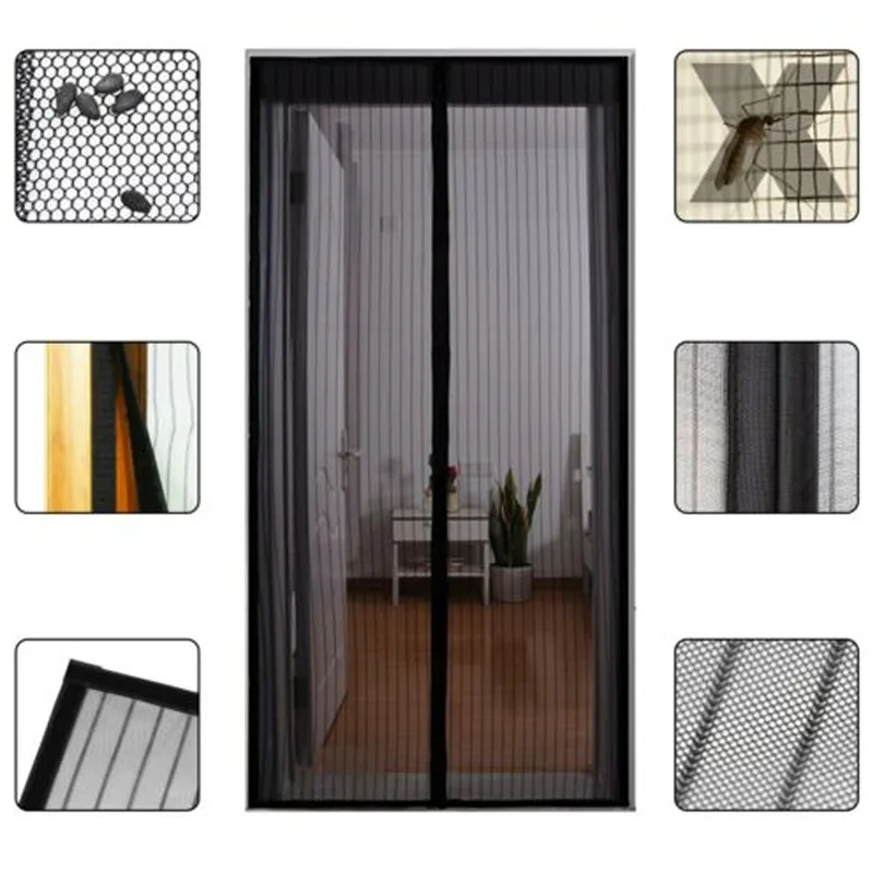 Сетка от насекомых на дверь магнитная сетка комаров мух-насекомых | Дом и сад