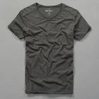 Мужская хлопковая футболка, однотонная, в японском стиле Харадзюку, для лета, 3007